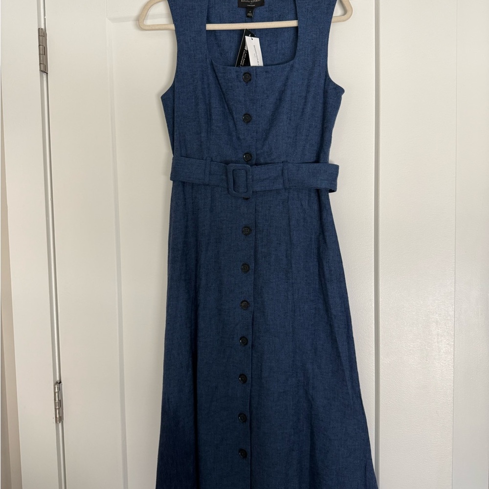 Banana Republic Blue Midi Dress
